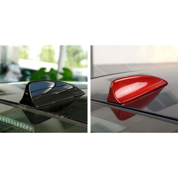 Car Carbon Fiber Antenna Decorative Cover for BMW 5 Series E60 2003-2010, E Style (Red) - Image 6
