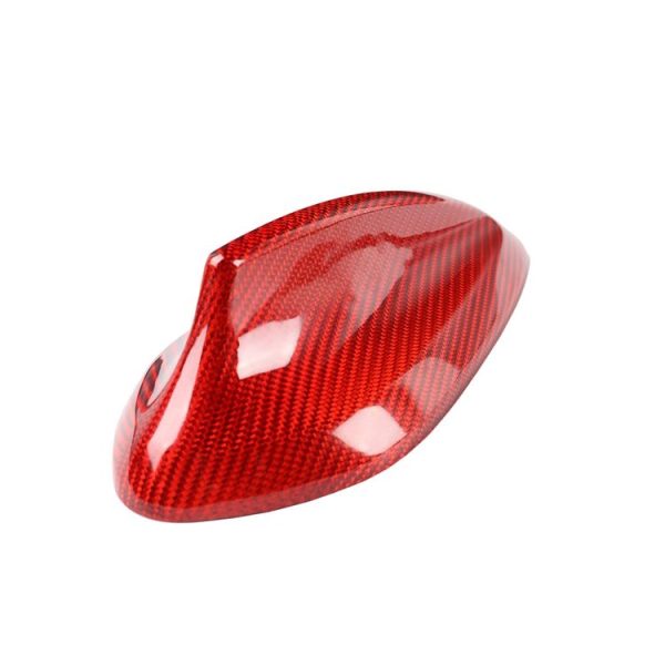 Car Carbon Fiber Antenna Decorative Cover for BMW F15, D Style (Red) - Image 3