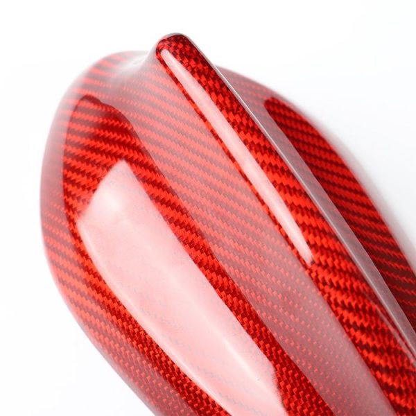 Car Carbon Fiber Antenna Decorative Cover for BMW F15, D Style (Red) - Image 4
