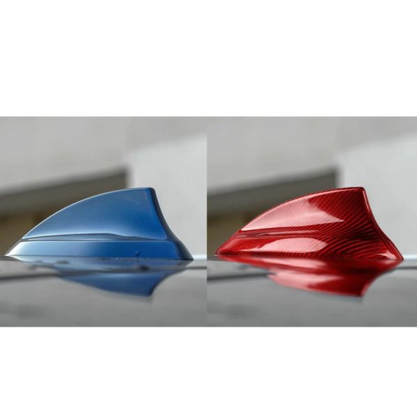 Car Carbon Fiber Antenna Decorative Cover for BMW F15, D Style (Red) - Image 8