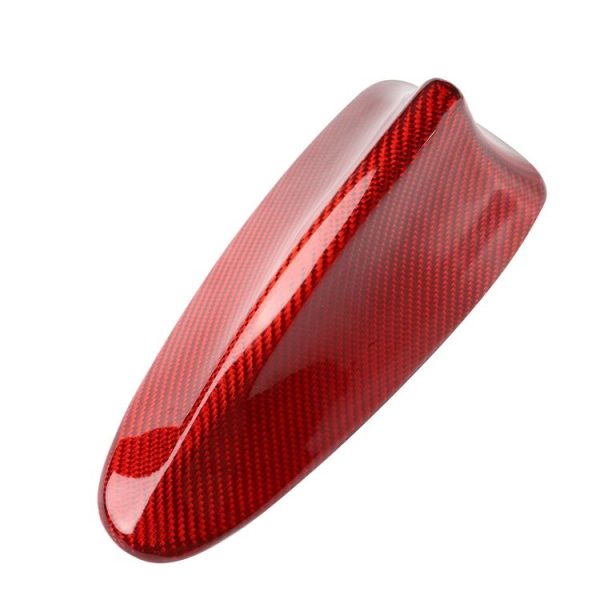 Car Carbon Fiber Antenna Decorative Cover for BMW F10, A Style (Red) - Image 3