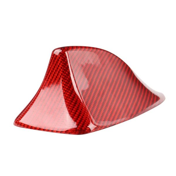 Car Carbon Fiber Antenna Decorative Cover for BMW F10, A Style (Red) - Image 4