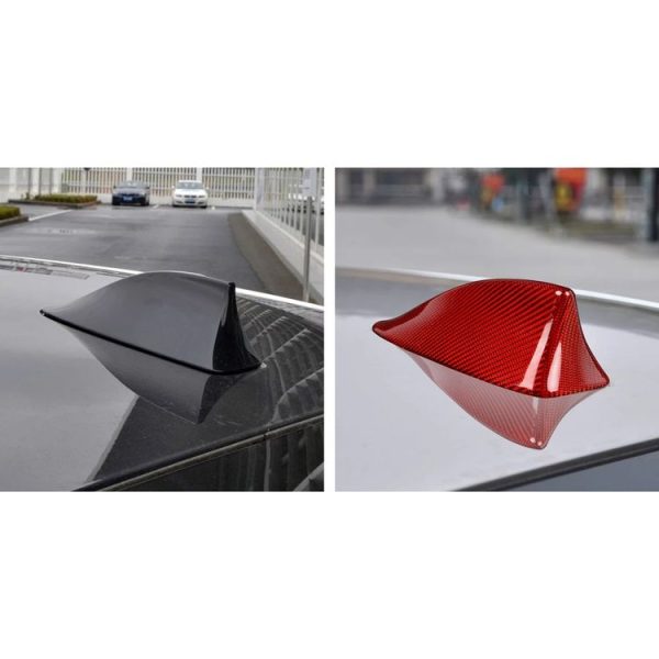 Car Carbon Fiber Antenna Decorative Cover for BMW F10, A Style (Red) - Image 7