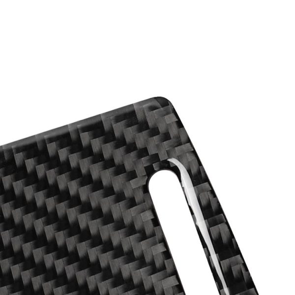 Car Carbon Fiber Water Cup Holder Panel Decorative Sticker for Audi A6 S6 C7 A7 S7 4G8 2012-2018, Left and Right Drive Universal - Image 3