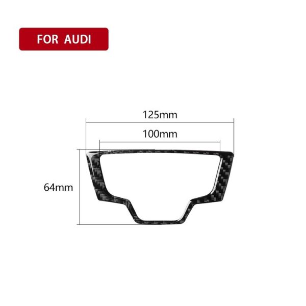 Car Carbon Fiber Multimedia Panel Decorative Sticker for Audi A6 S6 C7 A7 S7 4G8 2012-2018, Left and Right Drive Universal - Image 6