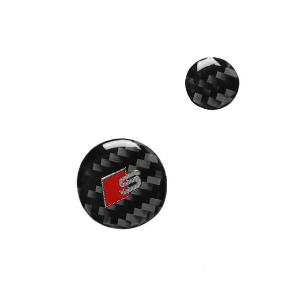Car Carbon Fiber Multimedia Knob Decorative Sticker for Audi A6 S6 C7 A7 S7 4G8 2012-2018, Left and Right Drive Universal - Image 2