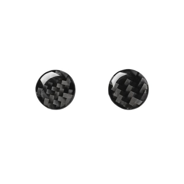 Car Carbon Fiber Air Conditioning Button Decorative Sticker for Audi A6 S6 C7 A7 S7 4G8 2012-2018, Left and Right Drive Universal - Image 2