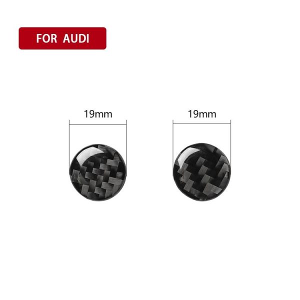 Car Carbon Fiber Air Conditioning Button Decorative Sticker for Audi A6 S6 C7 A7 S7 4G8 2012-2018, Left and Right Drive Universal - Image 5