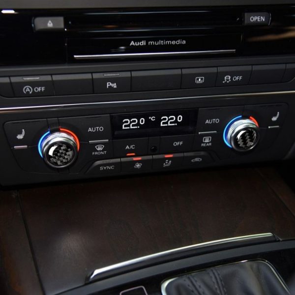 Car Carbon Fiber Air Conditioning Button Decorative Sticker for Audi A6 S6 C7 A7 S7 4G8 2012-2018, Left and Right Drive Universal - Image 6