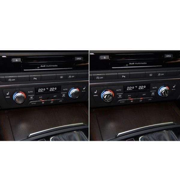 Car Carbon Fiber Air Conditioning Button Decorative Sticker for Audi A6 S6 C7 A7 S7 4G8 2012-2018, Left and Right Drive Universal - Image 7