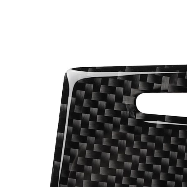 Car Carbon Fiber Water Cup Cover Decorative Sticker for Audi A6 2005-2011, Left and Right Drive Universal - Image 4
