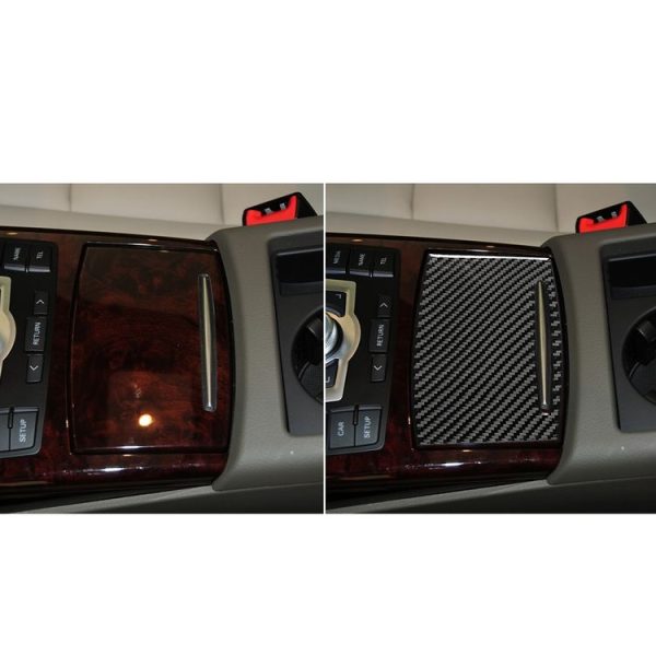 Car Carbon Fiber Water Cup Cover Decorative Sticker for Audi A6 2005-2011, Left and Right Drive Universal - Image 7