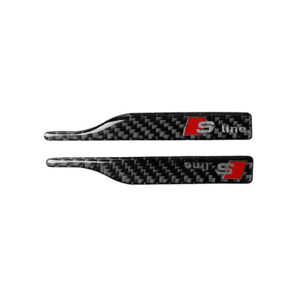 Car Carbon Fiber S Line Pattern Rearview Mirror Anti-collision Sticker for Audi TT, Left and Right Drive Universal - Image 2