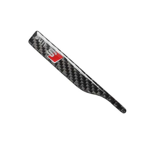 Car Carbon Fiber S Line Pattern Rearview Mirror Anti-collision Sticker for Audi TT, Left and Right Drive Universal - Image 4