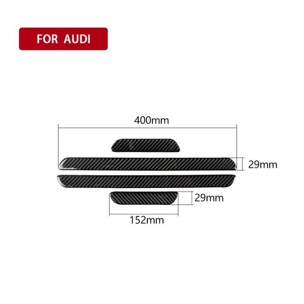 Car Carbon Fiber Threshold Decorative Sticker for Audi A3 2014-2019, Left and Right Drive Universal - Image 6