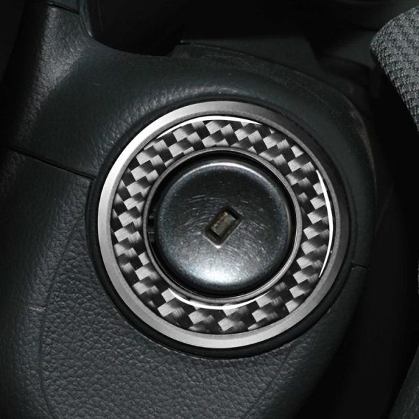Car Carbon Fiber Ignition Key Ring Decorative Sticker for Chevrolet Cruze 2009-2015, Left and Right Drive Universal (Silver) - Image 6