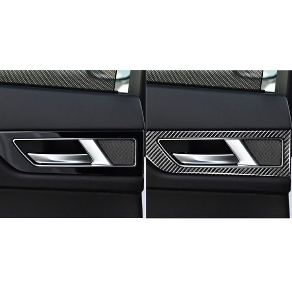 4 PCS Car Carbon Fiber Inner Door Pannel Decorative Stickers for Jaguar XE X760 2016-2020, Left and Right Drive Universal - Image 7