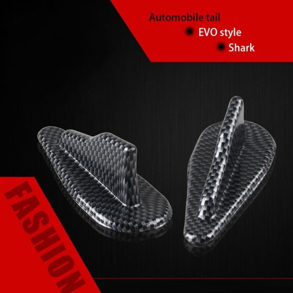 Universal Car Modification EVO Style Car Roof Radio Signal Shark Fin Decoration Accessories, Carbon Fiber Texture Style - Image 8