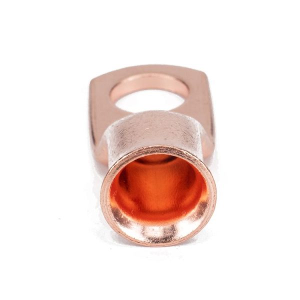 10 PCS AWG T2 Copper Heavy-duty Cold-pressed Wire Terminals 2 x 3 / 8 with Heat Shrinkable Tube - Image 4