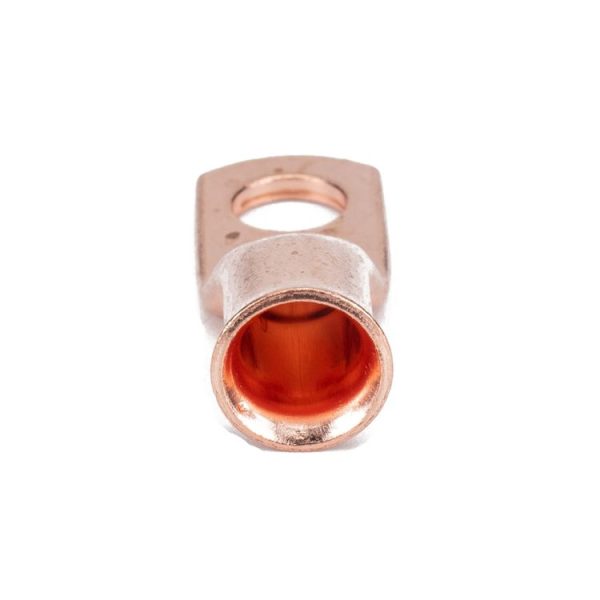 10 PCS AWG T2 Copper Heavy-duty Cold-pressed Wire Terminals 4 x 5 / 16 with Heat Shrinkable Tube - Image 4
