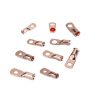 10 PCS AWG T2 Copper Heavy-duty Cold-pressed Wire Terminals 6 x 5 / 16 with Heat Shrinkable Tube - Image 2
