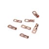 10 PCS AWG T2 Copper Heavy-duty Cold-pressed Wire Terminals 6 x 1 / 4 with Heat Shrinkable Tube - Image 2