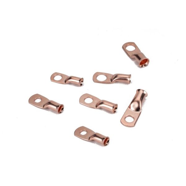 10 PCS AWG T2 Copper Heavy-duty Cold-pressed Wire Terminals 8 x 3 / 8 with Heat Shrinkable Tube - Image 2