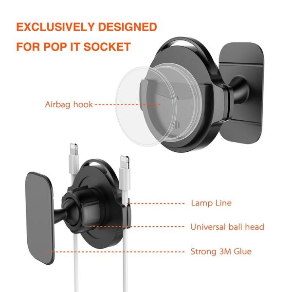C04C Universal Car Tray Type Airbag Mount Bracket Phone Holder - Image 3