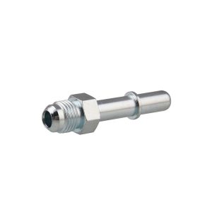 Car Oil End Fitting Adaptor 6 AN Male to 3 / 8 SAE Quick Disconnect Male Push Welded Long Joint