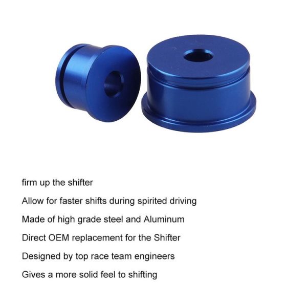 Car W1 Short Shifter + Base Bushings + Cable Bushings for Honda SI EP3 BLUE - Image 5