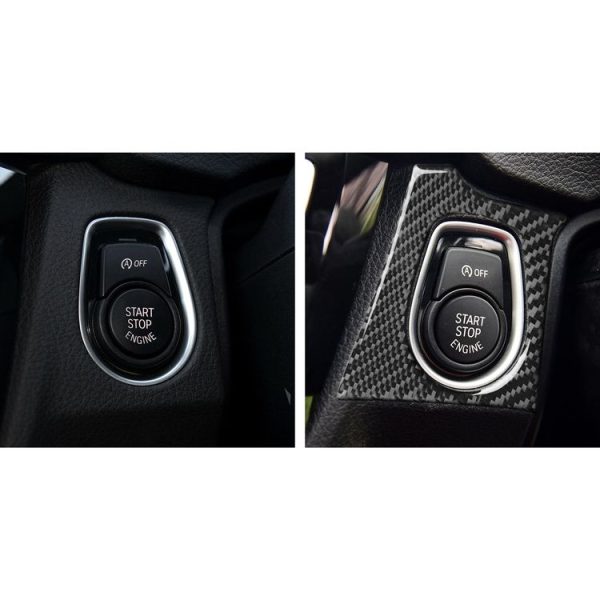Car Carbon Fiber Key Hole Decorative Sticker for BMW 3 Series F30 2013-2018 / F34 2013-2017, Right Drive - Image 6
