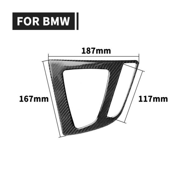 Car Carbon Fiber Gear Position Panel Decorative Sticker for BMW 2013-2017 3 Series F30 / 3GTSeries F34, Right Drive - Image 5