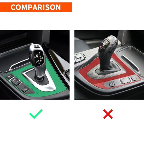 Car Carbon Fiber Gear Position Panel Decorative Sticker for BMW 2013-2017 3 Series F30 / 3GTSeries F34, Right Drive - Image 7