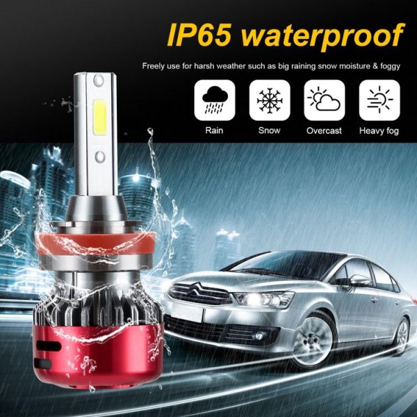 2 PCS I5 H11 DC9-30V 26W 6000K 2400LM IP67 Car High Bright LED Headlight Lamps - Image 8