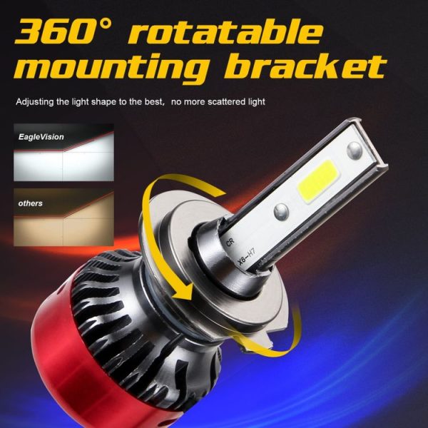 2 PCS I5 H7 DC9-30V 26W 6000K 2400LM IP67 Car High Bright LED Headlight Lamps - Image 7