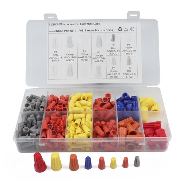320 PCS Car Electrical Wire Nuts Crimp Wire Terminal Wire Connect Assortment Kit - Image 2