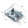 50 PCS B Nut Kit Spire Clips M5 Zinc Speed Fasteners Lug Nuts - Image 5