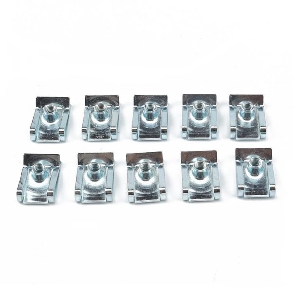 50 PCS B Nut Kit Spire Clips M5 Zinc Speed Fasteners Lug Nuts - Image 6