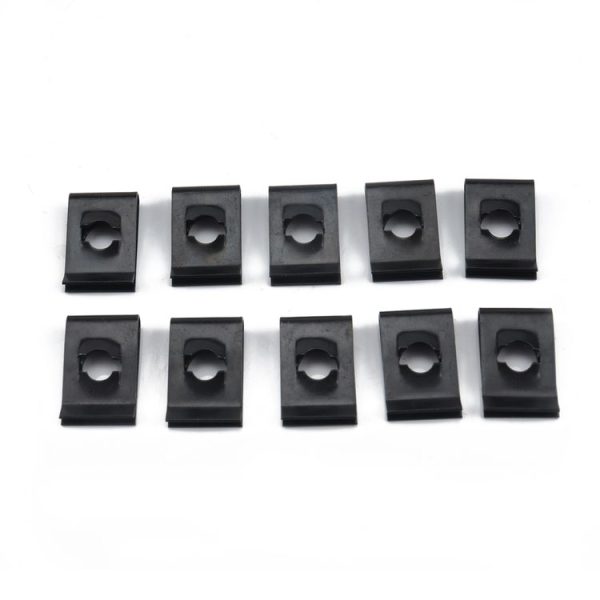 60 PCS Black U Nut Kit Spire Clips No.14 Zinc Speed Fasteners Lug Nuts - Image 7