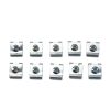 100 PCS U Nut Kit Spire Clips No.4 Zinc Speed Fasteners Lug Nuts - Image 6