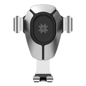 ROCK W25 Car Stand Wireless Fast Charger Air Outlet Gravity Phone Bracket (Silver)