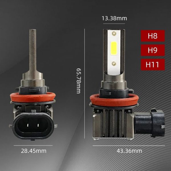 2 PCS M2 H8 / H9 / H11 DC9-36V 9.2W 6000K 1000LM Car LED Headlight Lamps - Image 3