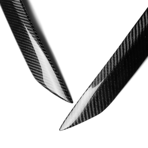 2 PCS Carbon Fiber Car Lamp Eyebrow Decorative Sticker for 2009-2011 Hyundai Genesis Coupe - Image 2