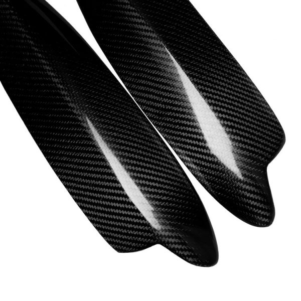 2 PCS Carbon Fiber Car Lamp Eyebrow Decorative Sticker for 2007-2014 Smart W451 - Image 2