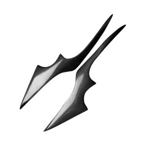 2 PCS Carbon Fiber Car Lamp Eyebrow Decorative Sticker for 2009-2011 Ford Focus