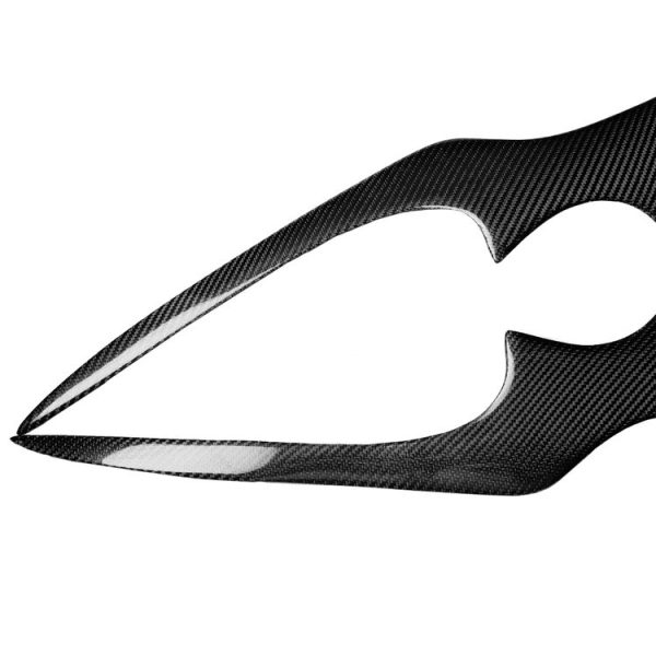 2 PCS Carbon Fiber Car Lamp Eyebrow Decorative Sticker for 2009-2011 Ford Focus - Image 2