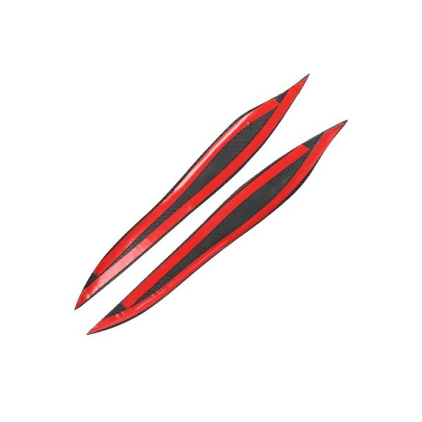 2 PCS Carbon Fiber Car Lamp Eyebrow Decorative Sticker for 2005-2009 Toyota Crown - Image 3