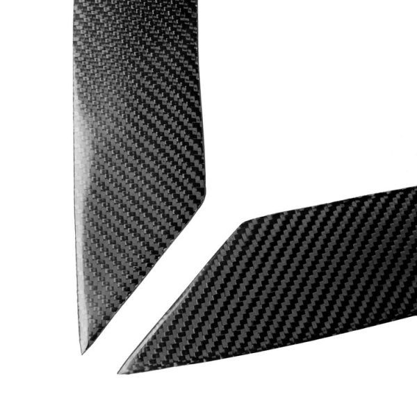 2 PCS Carbon Fiber Car Lamp Eyebrow Decorative Sticker for 2004-2008 Mazda RX8 - Image 2