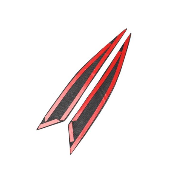 2 PCS Carbon Fiber Car Lamp Eyebrow Decorative Sticker for 2004-2008 Mazda RX8 - Image 3