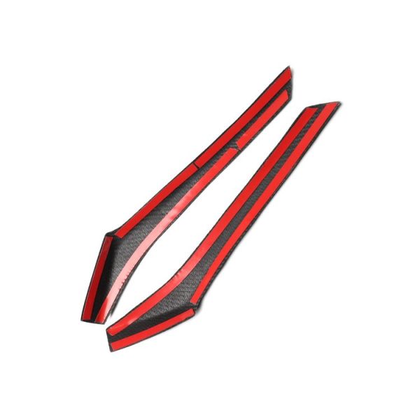 2 PCS Carbon Fiber Car Lamp Eyebrow Decorative Sticker for 2014-2016 Honda Fit - Image 3